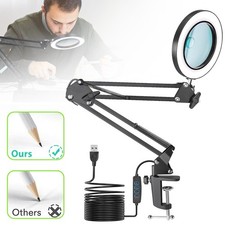 8X LED Magnifier Glass Desk