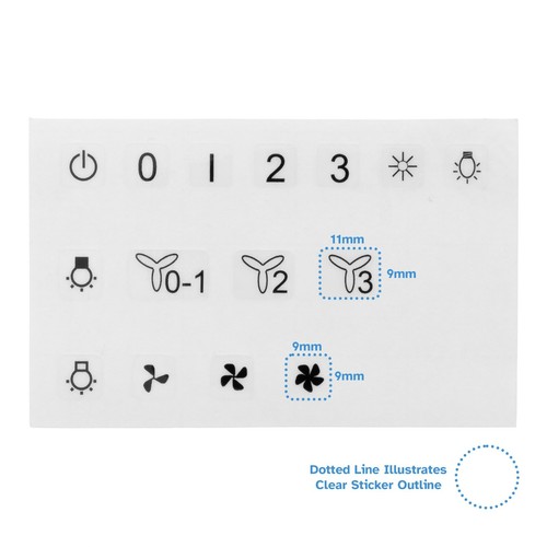 Range hood sticker - sticker, extractor