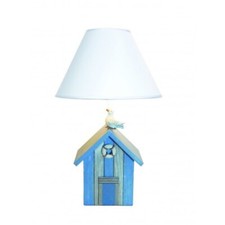 Wooden Beach Hut Lamp Nautical