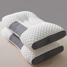 1/2PCS Cervical Orthopedic Pillow Neck Sholder Support Pain Relief Soft Pillows
