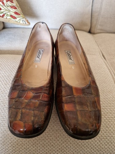 Gabor brown leather ladies - gabor,