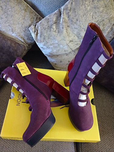 Fly london purple suede ankle - london,