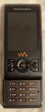 Sony Ericsson W595 Mobile Phone, Black, Orange