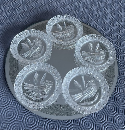 Vintage crystal coaster from - coaster,