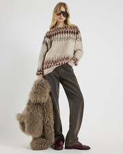 River Island Mens Jumper Beige