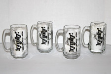4 Vintage Hollys By Golly Family Pub Glass Mugs Uncle Teddys Mugs
