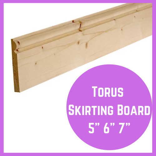 Torus pine wood ogee - 7",