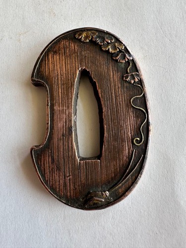 Japanese tanto tsuba copper - japanese,