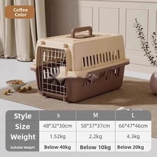 Extra Large Pet Carrier Cat Puppy Travel Cage Dog Carry Basket Transporter Box