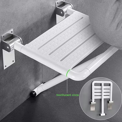 Folding shower bench wall - folding,