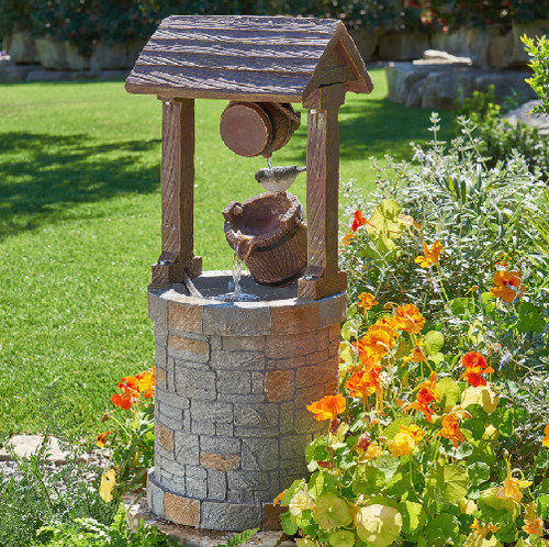 Solar powered wishing well - solar,