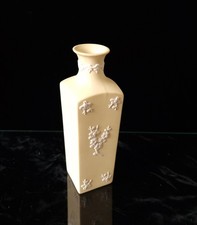 Rare Wedgwood Primrose Yellow Prunus Jasperware Neo Classical Bud Vase 13.8cm