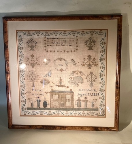 Georgian sampler rachel - georgian, sampler.