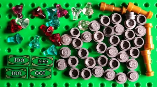 Lego gold coins - lego, gems
