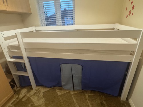 Mid sleeper bed with - , storage.