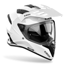 Airoh Bandit 2 in 1 Adventure Motorcycle Motorbike Helmet - White Gloss ECE 2206