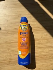 Banana Boat Ultra Sport Clear Sunscreen Spray SPF50 NEW Sweat & Water Resistant