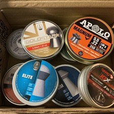 Bulk Cheap Airgun Pellets .22 Bargain Box 1750  Pellets (8 tins) Free P&P  L1401