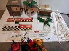 Scalextric Garage Pit Stop Trackside Building Vintage 1960s (job lot )