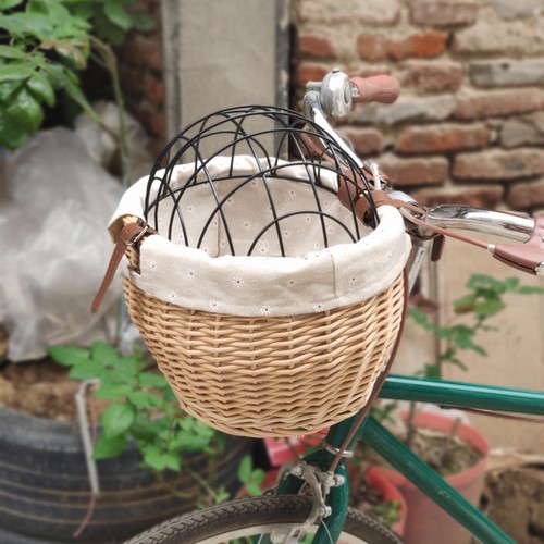 Wicker bike basket for - basket,