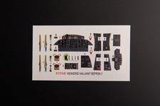 Vickers Valiant B(PR)K.1 front cockpit - 3D decals for Airfix 1/72 Kelik K72148