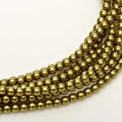 Shiny 2mm czech glass pearls - czech,