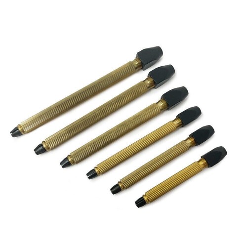 Brass pin vice set jewellers - set,