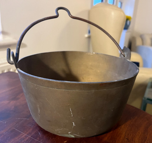 Brass jam pan antique - pan, maslin