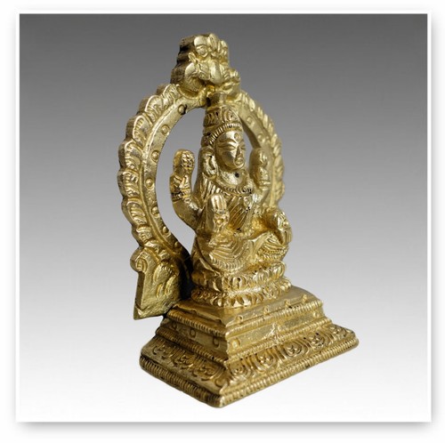 Brass lakshmi goddess - brass,