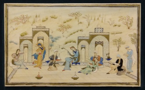 Vintage persian miniature - miniature, on