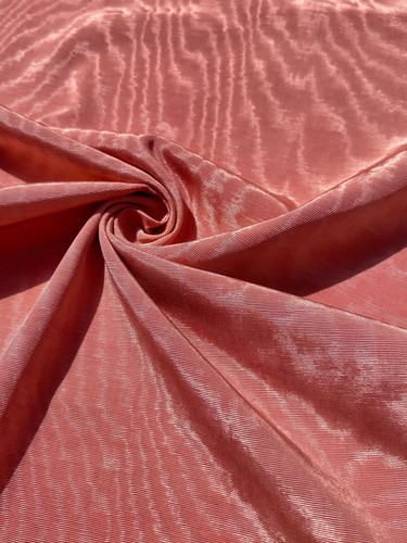 Salmon pink silk fabric - pink,
