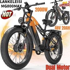 Lankleisi MG800MAX 2000VV Dual Motor 20AH 7 Speed Electric Mountain Bike 26 Inch 25KM/H