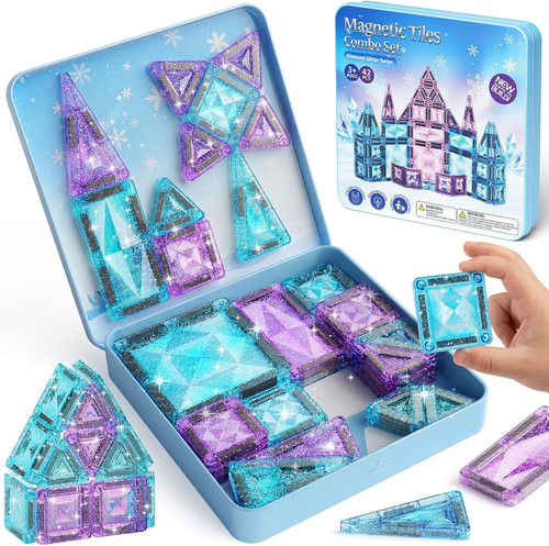Burgkidz magnetic tiles - magnetic, girls