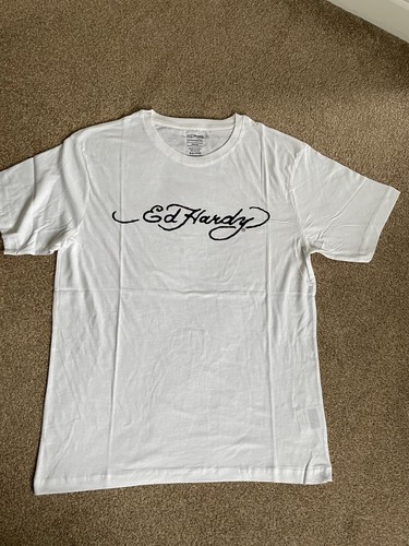 Men white hardy logo - ed,