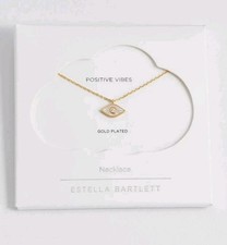 Estella Bartlett Pearl Evil Eye Necklace Gold Plated | Pearl EBN6649G