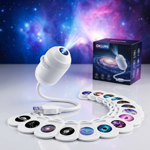 Night light projector - projector, 360°hd