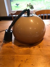 60'S 70'S ORANGE GUZZINI STYLE RISE & FALL MUSHROOM SHADE