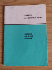 Villiers C.12 Industrial Engine Operating and Spares Handbook