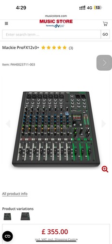 Mackie profx16v3 channel - 16,