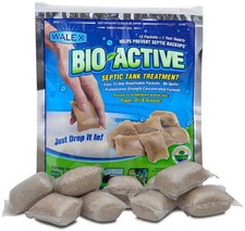 Professional BIO-ACTIVE Septic Tank Care (12 Sachets) 1 Years Supply 