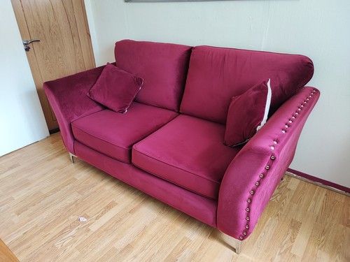 Sofa seater burgundy wine - sofa,