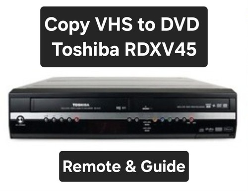 Toshiba rdxv45 vhs - vhs, dvd