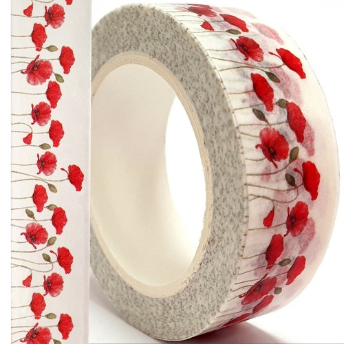 Poppies washi tape - poppies,