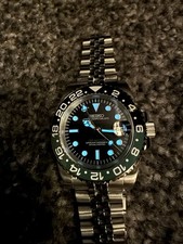 Seiko-Style GMT Mod ‘Sprite’ | Jubilee | 40mm | Sapphire |