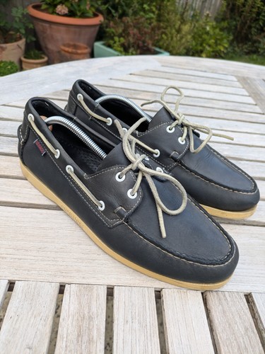 Sebago men blue leather boat - sebago,