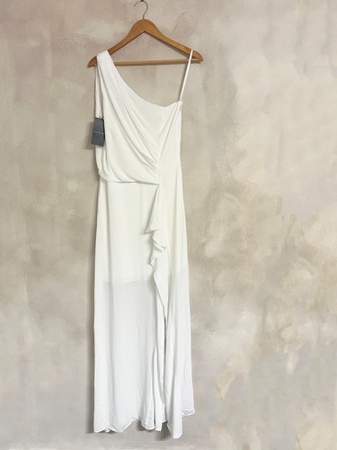 Halston one shoulder dress - halston,