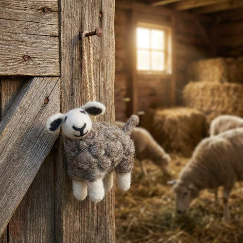 Handmade felt party herdwick - handmade,
