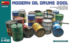 MIN49009 - Miniart 1:48 - Modern Oil Drums (200l)
