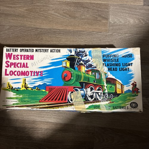 Vintage western locomotive tin - vintage,