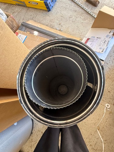 Biomass boiler flue length - boiler, 1m